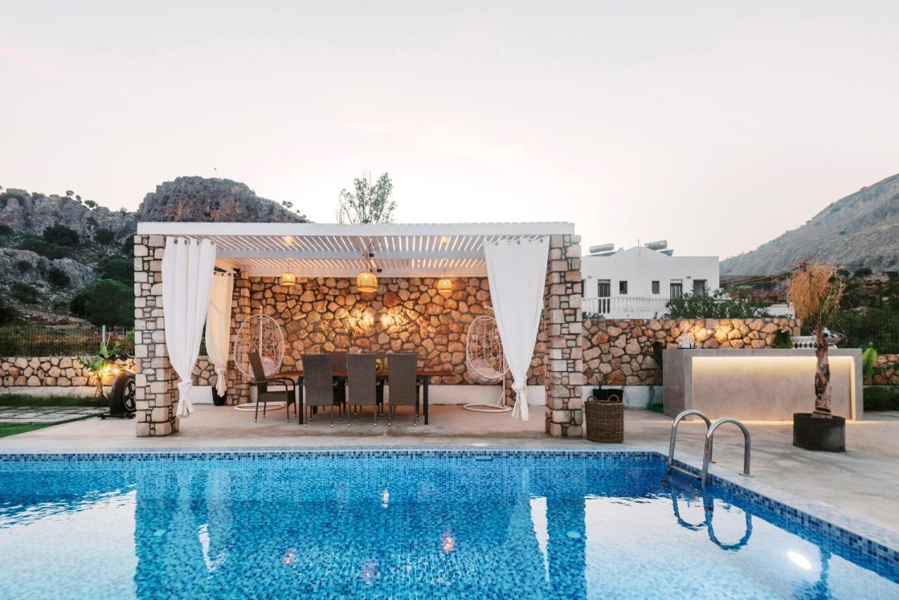 Lindos Villa Natura By Rhodes Villas Exterior foto